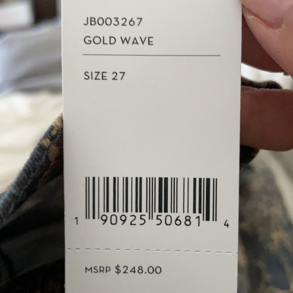 NWT J Brand High Waist Cropped Jeans - Picture 6 of 6